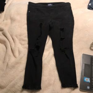 Old navy distressed rockstar mid rise jegging